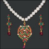 Emerald & Ruby Pearl Set ( VJ-9) - Click here to View more details about this Product